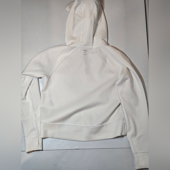 DSG Women's White Hoodie with Black Accents - Picture 6 of 7